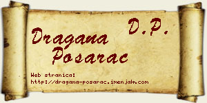 Dragana Pošarac vizit kartica